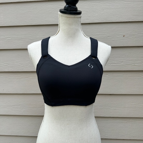 Moving Comfort Sports Bra Medium Impact Unlined WF Womens 34C Black (A18) - Picture 2 of 7
